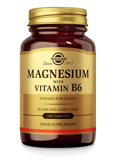 SOLGAR MAGNESIUM WITH VITAMIN B6 100ST